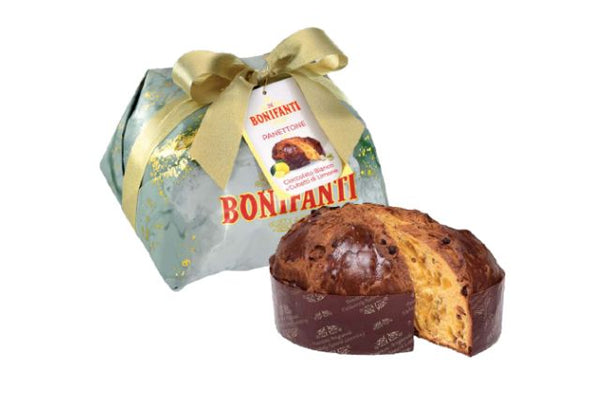 Bonifanti Lemon and Chocolate Panettone Hand Wrapped (1kg)