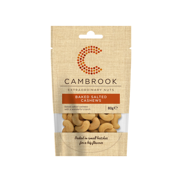 Cambrook Baked Salted Cashews 80g