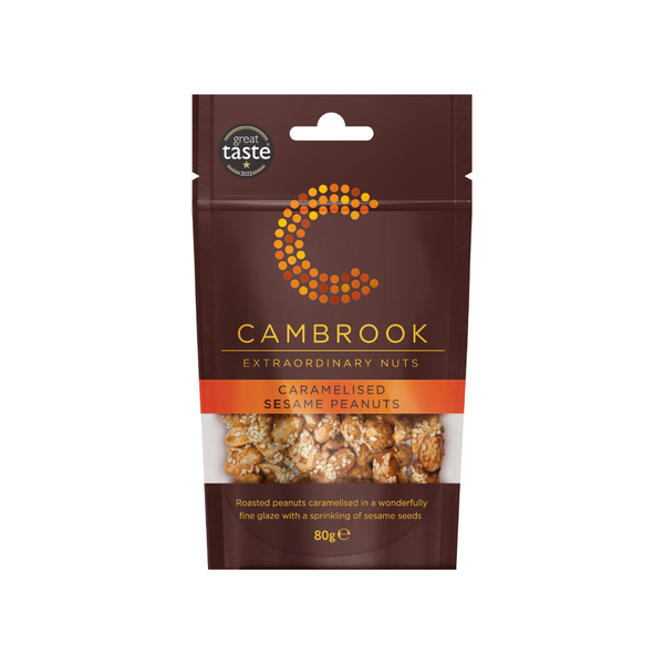 Cambrook Caramelised Sesame Peanuts 80g