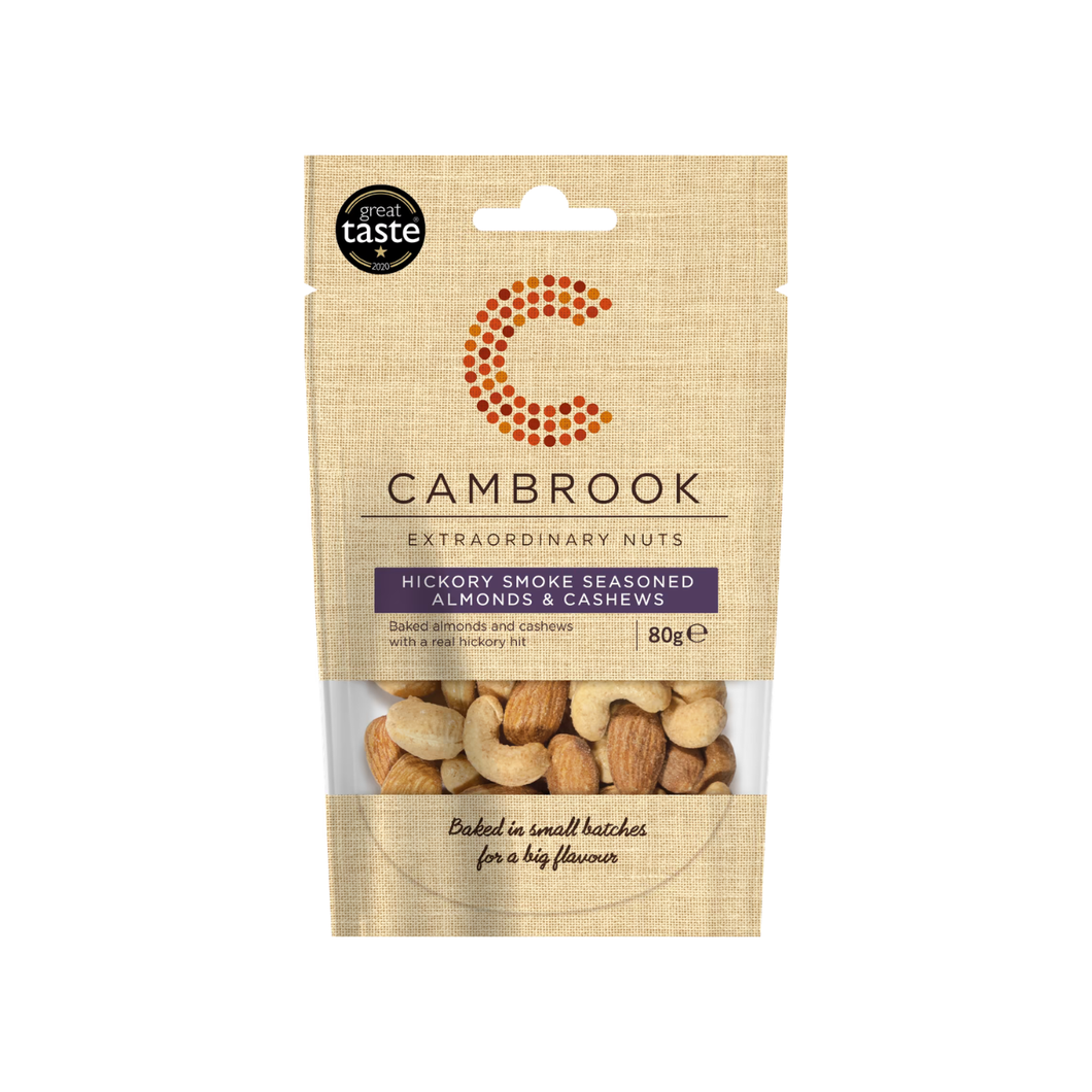 Cambrook Hickory Smoke Seasoned Almonds 80g