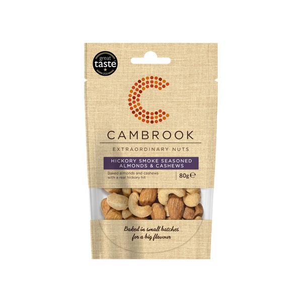 Cambrook Hickory Smoke Seasoned Almonds 80g