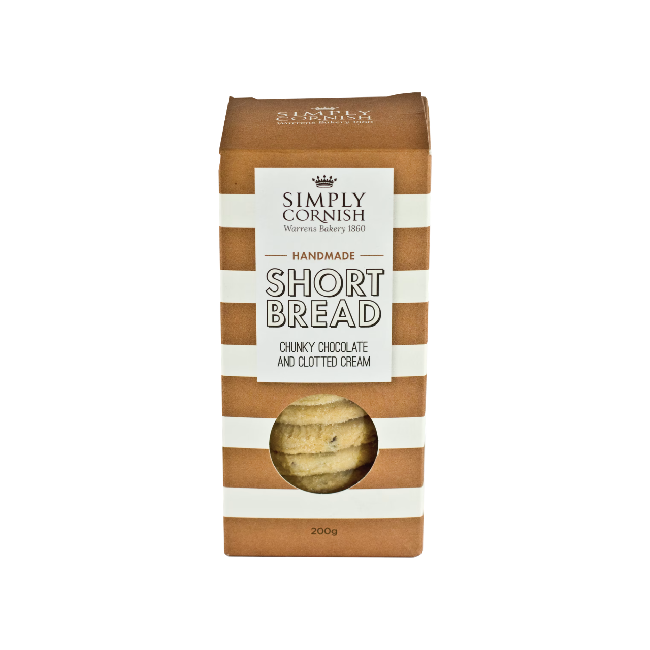 Simply Cornish Chunky Chocolate & Clotted Cream Shortbread 200g