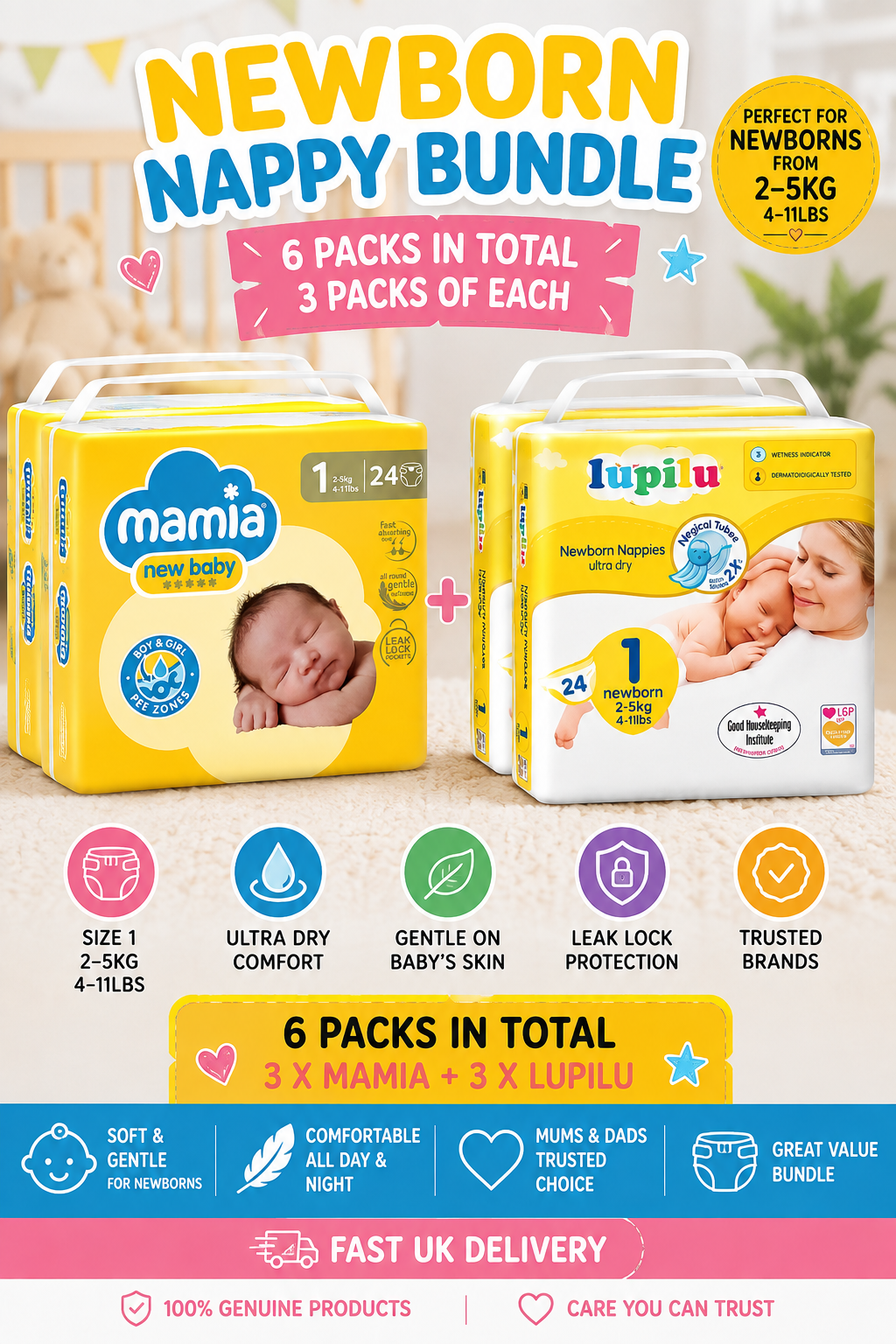 Newborn Nappy Bundle