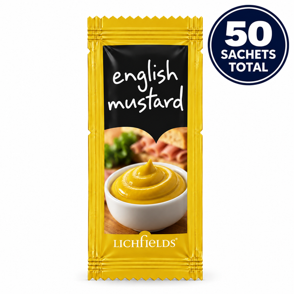 Lichfields English Mustard Sachets 9g (Pack of 50)