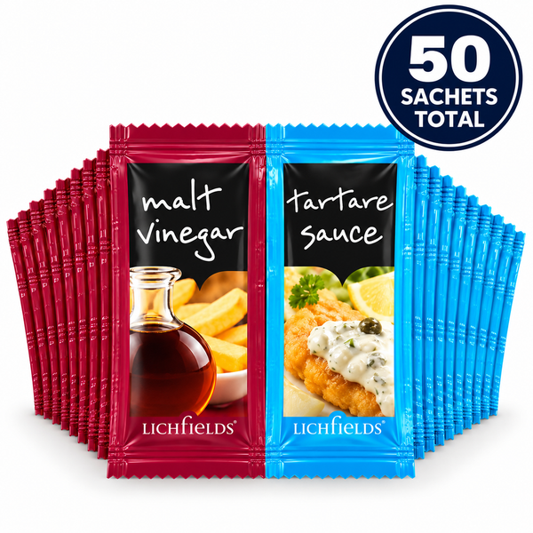 Lichfield Tartare Sauce & Malt Vinegar - 50 Sachets