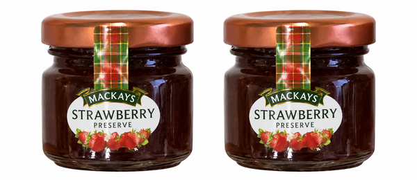 Mackays Mini Strawberry Mini Jar 42g, Pack of 2