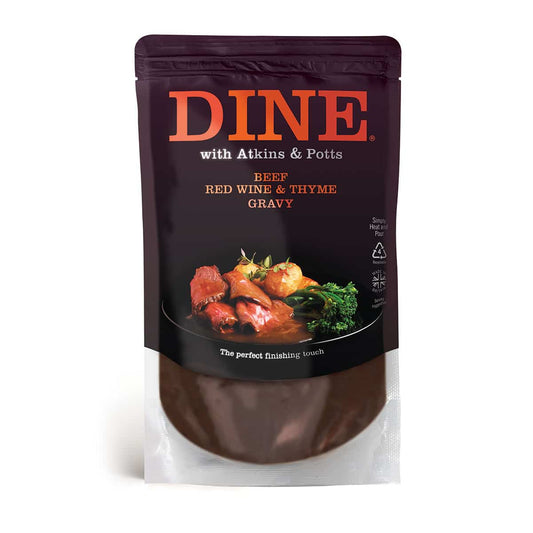 Atkins & Potts Beef, Red Wine & Thyme Gravy 350G