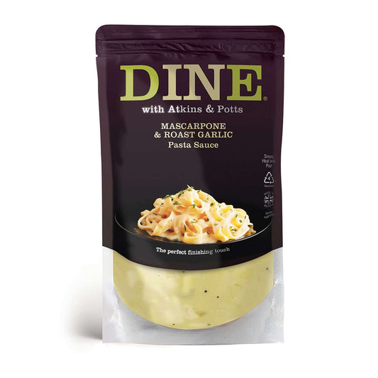 Atkins & Potts Mascarpone & Roast Garlic Pasta Sauce 350G