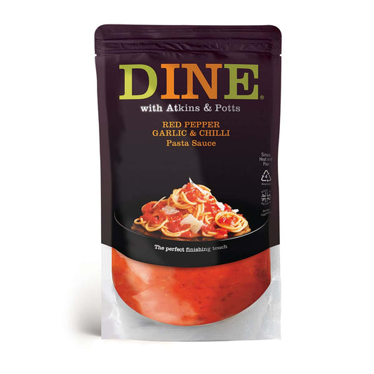 Atkins & Potts Red Pepper, Garlic & Chilli Pasta Sauce 350G