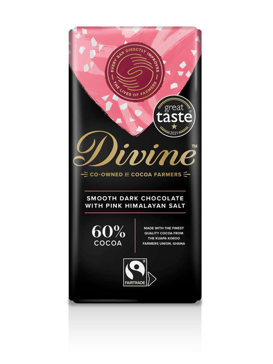 Divine Dark Chocolate with Himalayan Salt 90g