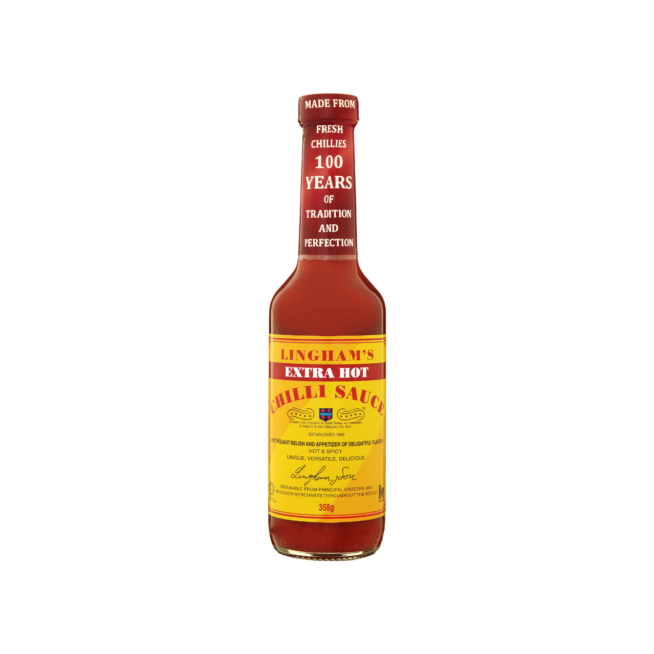 Lingham's Extra Hot Chilli Sauce 358g
