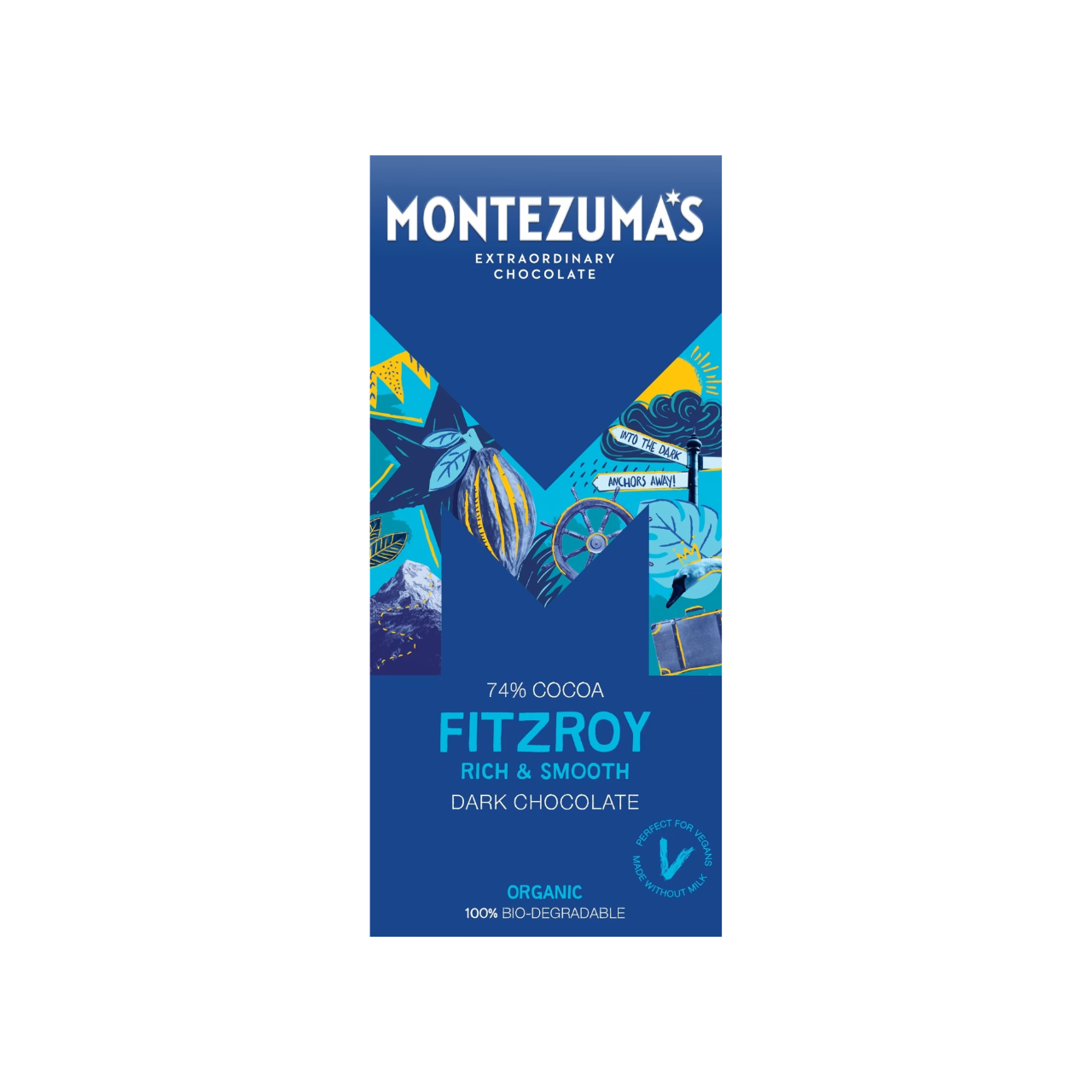 Montezuma's FitzRoy Organic Dark Chocolate Bar 90g