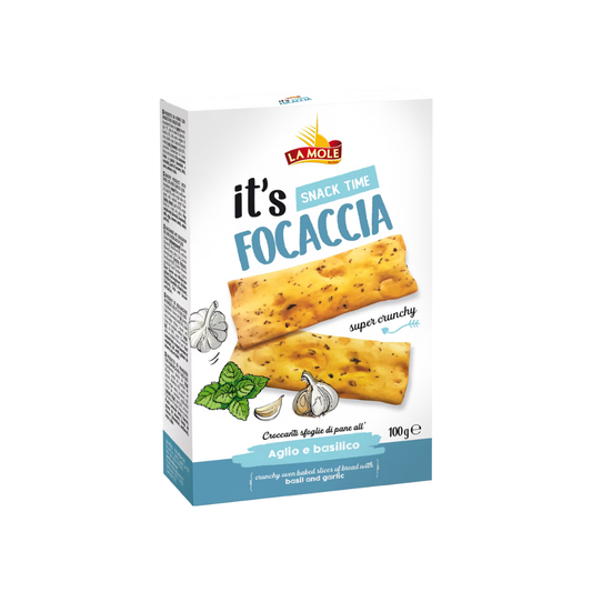 La Mole Focaccia - Garlic & Basil 100g