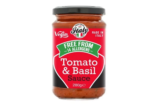 Free From Italy Tomato & Basil Pasta Sauce  280g