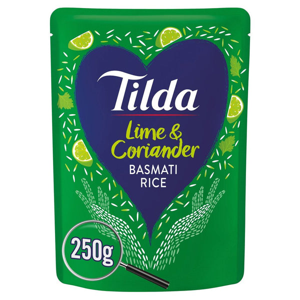 Tilda Steamed Basmati Rice Lime & Coriander, 250g