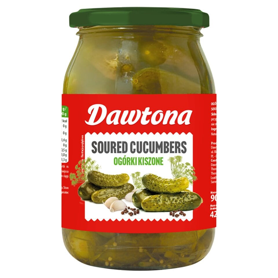 Dawtona Cucumbers in Brine - Ogorki Kwaszone (900g)