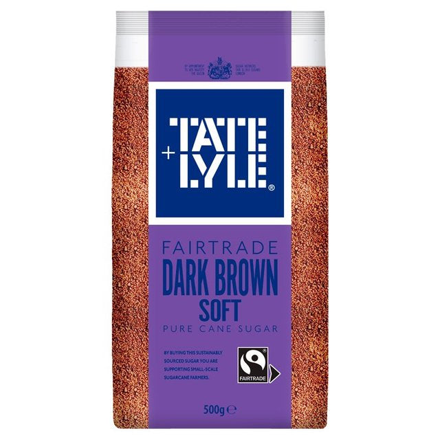 Tate & Lyle Fairtrade Soft Dark Brown Cane Sugar, 500g