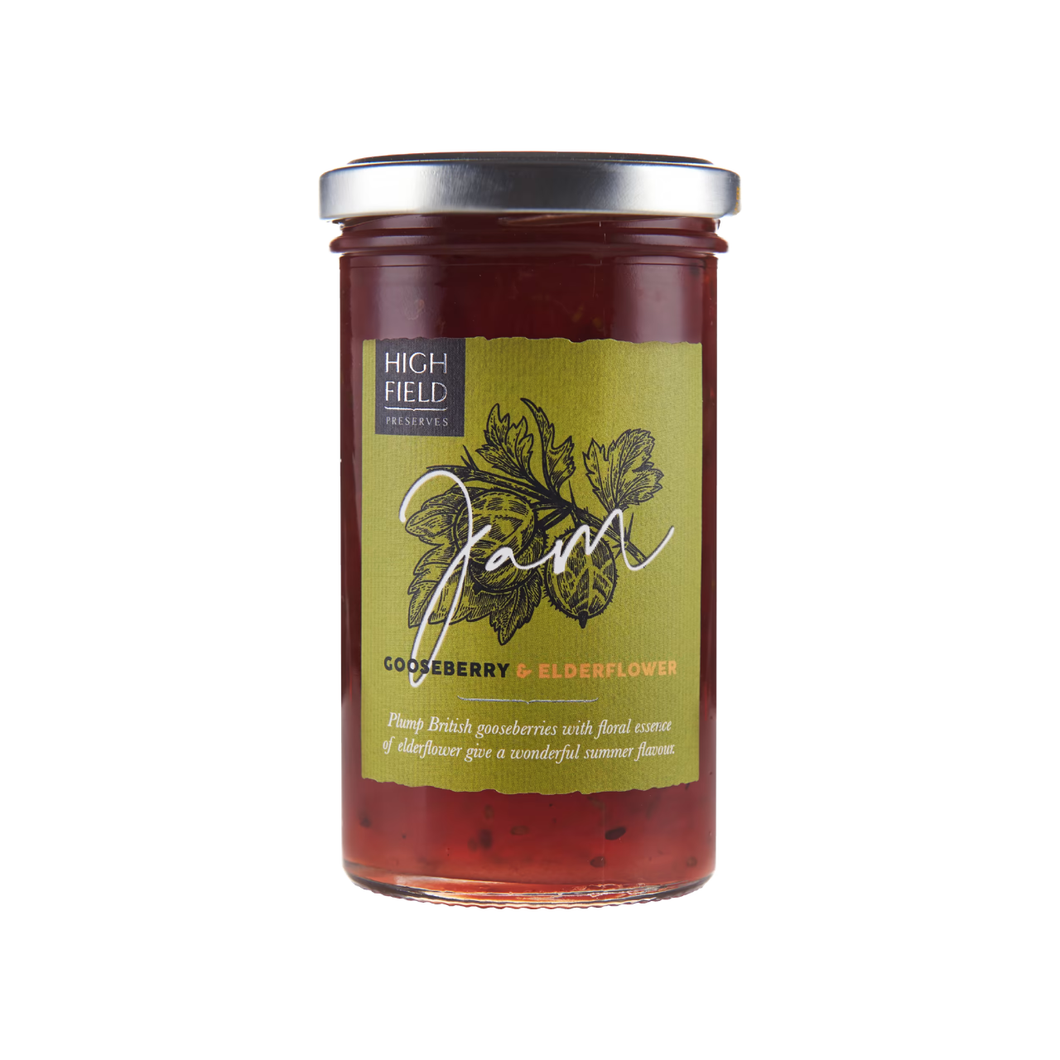Highfield Preserves Gooseberry & Elderflower Jam 320g