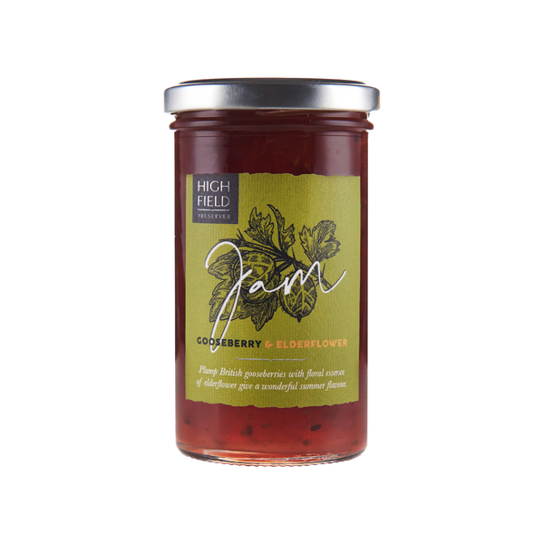 Highfield Preserves Gooseberry & Elderflower Jam 320g