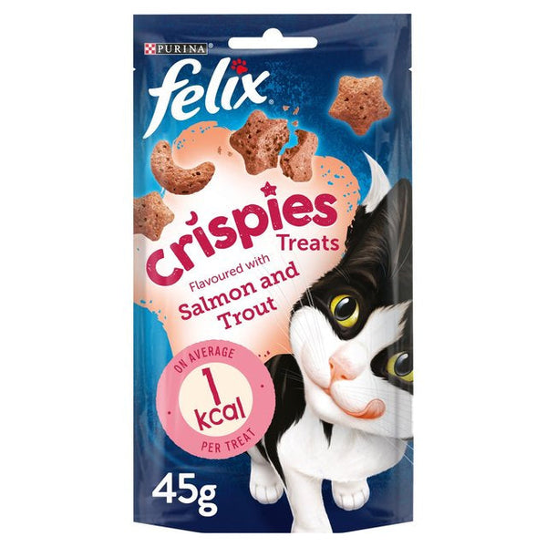 Felix Crispies Salmon & Trout Cat Treats 45g