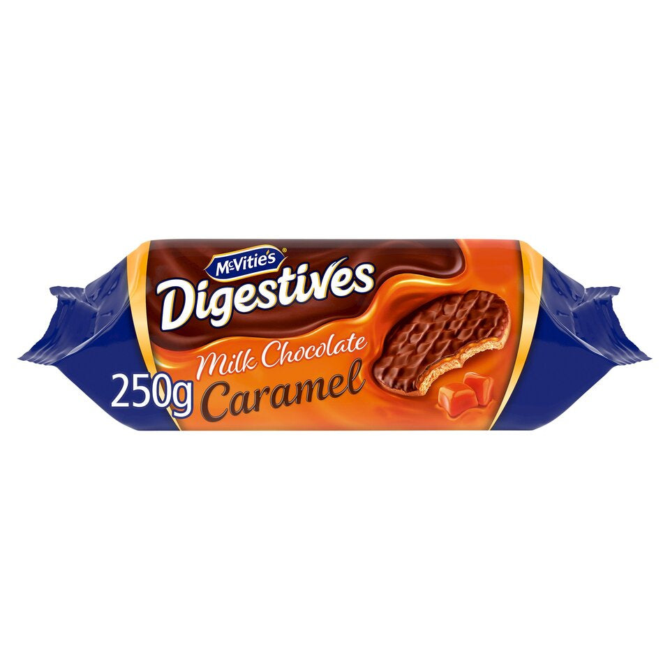 McVitie's Milk Chocolate Digestive Biscuits - Caramel, 250g