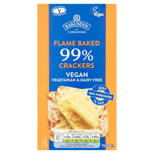 Rakusen's 99% Fat Free Crackers (150g)
