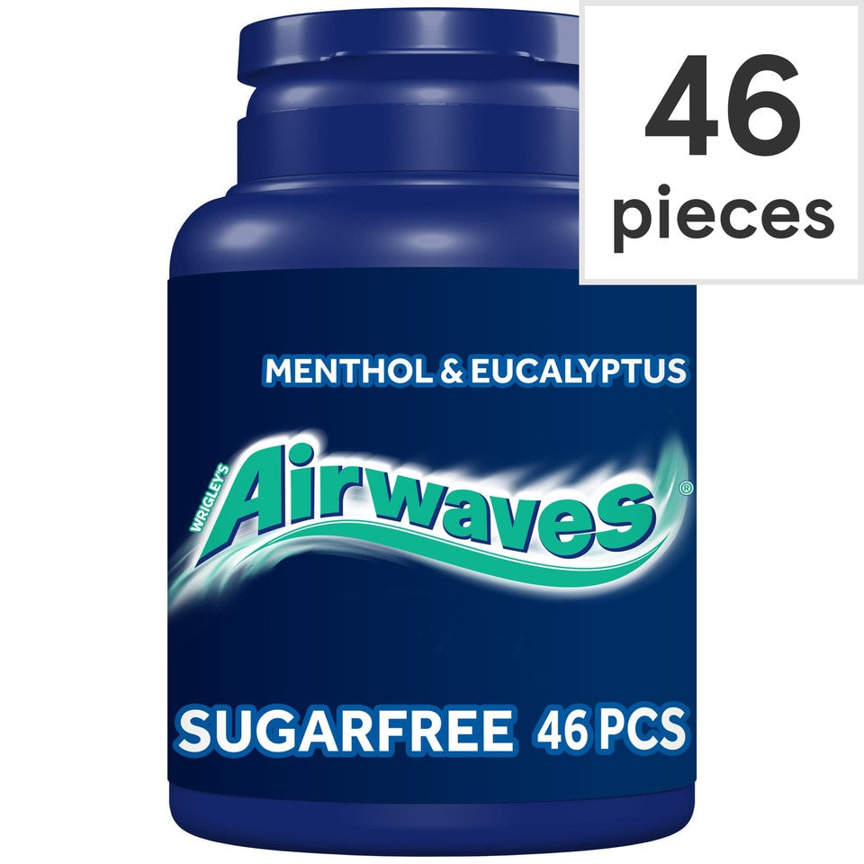 Wrigley's Airwaves Sugarfree Gum - Menthol & Eucalyptus (46 per pack ...