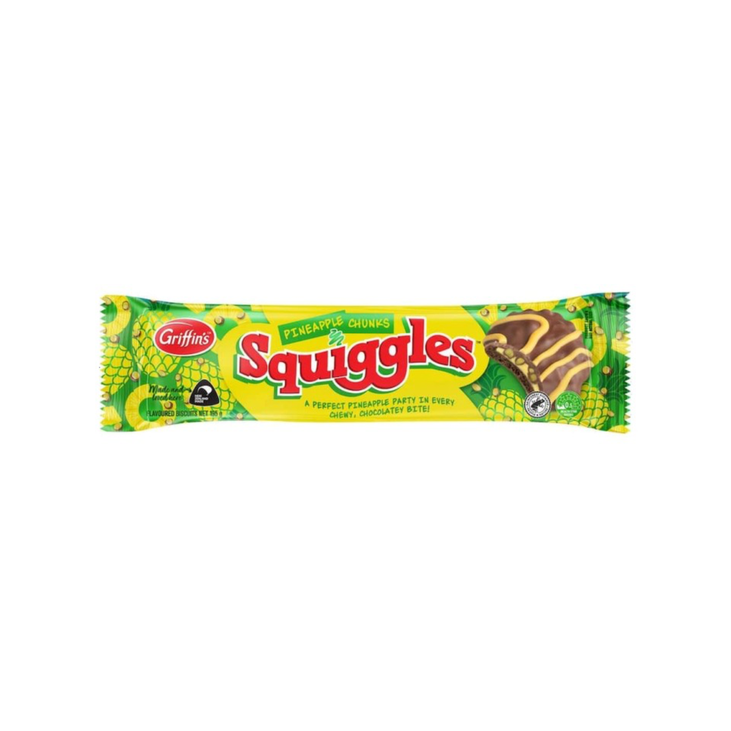 Griffins Squiggles Pineapple Chunks 195g