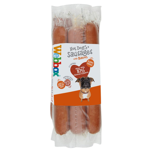 Webbox 8 Hot Dog Sausages, 360g