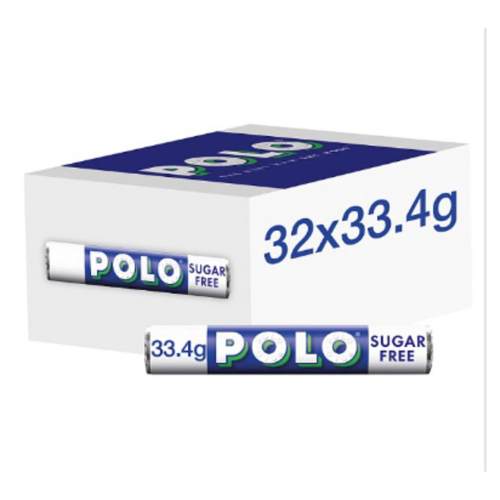 Polo Sugar Free Mint Tube, 33g - Case of 32