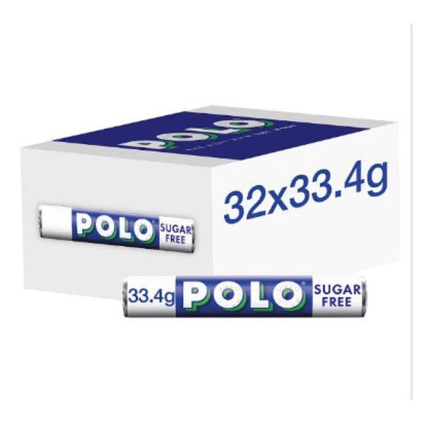 Polo Sugar Free Mint Tube, 33g - Case of 32