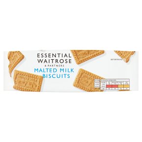 Waitrose Essential Malted Milk Biscuits 200g
