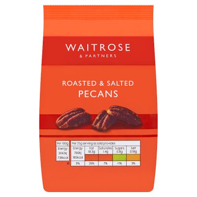 Waitrose Roasted Salted Pecans, 100g
