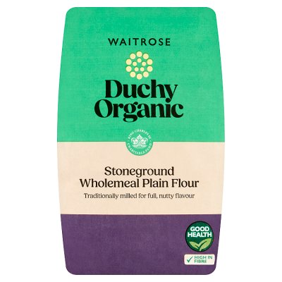 Duchy Organic Stoneground Wholemeal Plain Flour, 1.5kg