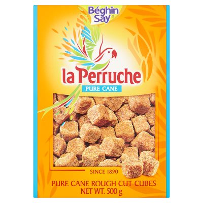 La Perruche Pure Cane Rough Cut Sugar Cubes - Brown 500G