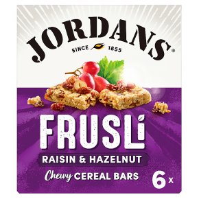 Jordans Frusli Raisin & Hazelnut Cereal Bars (6X30g)