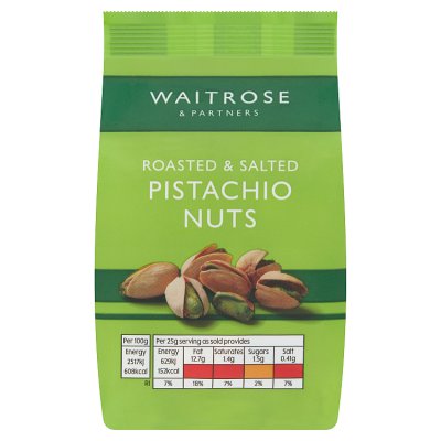Waitrose Roast Salted Pistachios, 100g