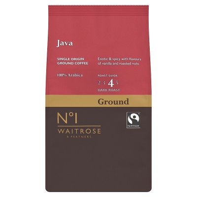 Waitrose No.1 Java Ground Coffee, 227g
