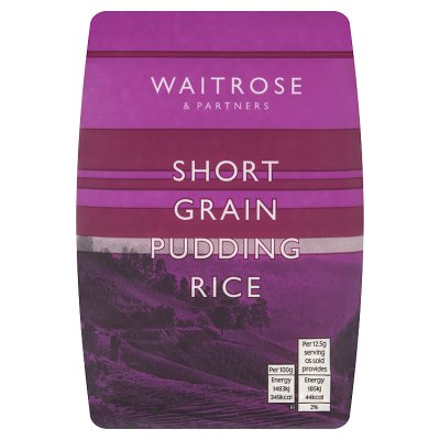 Waitrose Short Grain Pudding Rice, 500g