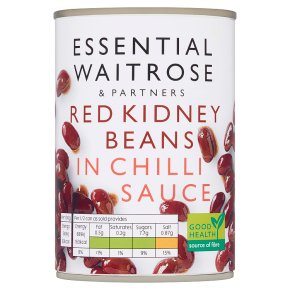 Waitrose Essential Red Kidney Beans in Chilli Sauce 395g
