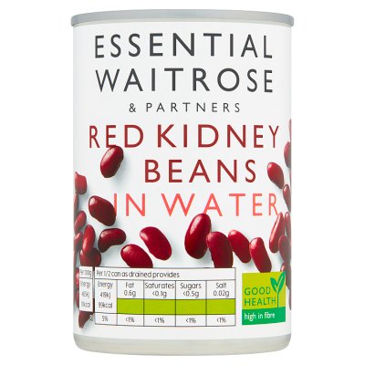 Waitrose Essential Red Kidney Beans in Water, 400g