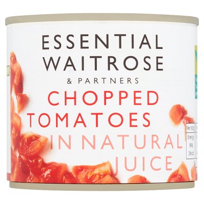 Waitrose Essential Chopped Tomatoes in Natural Juice 227g