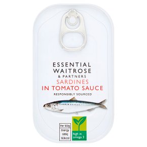 Waitrose Essential Sardines in Tomato Sauce 120g