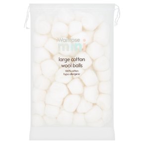 Waitrose Mini Baby Cotton Wool Balls 80s
