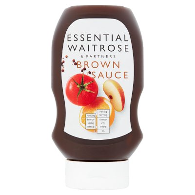 Waitrose Essential Squeezy Brown Sauce, 470g