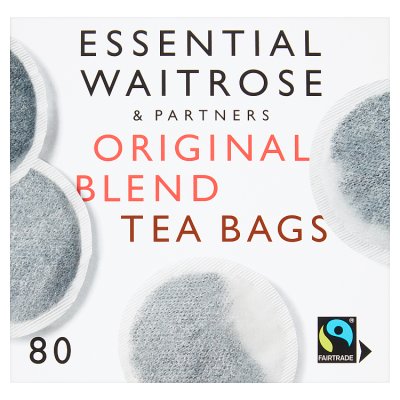 Waitrose Essential Original Blend 80 Tea Bags, 250g