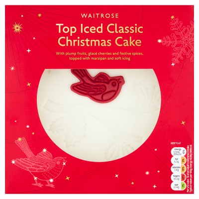 Waitrose Christmas Top Iced Classic Christmas Cake 907g