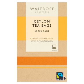 Waitrose Ceylon 50 Tea Bags 125g
