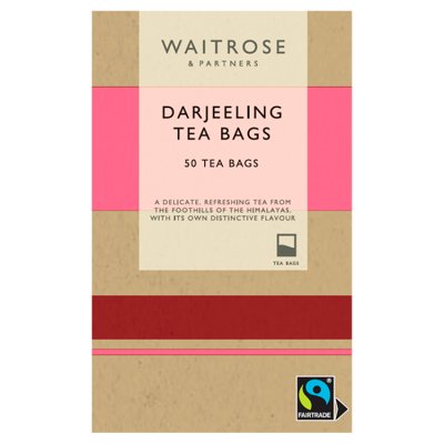 Waitrose Darjeeling 50 Tea Bags, 125g