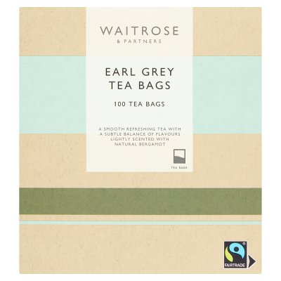 Waitrose 100 Earl Grey Tea Bags, 250g